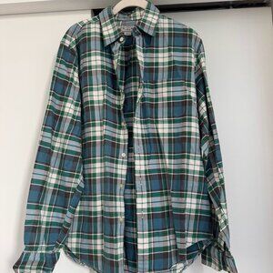 Tailored By J. Crew Quality Woven Men's Plaid Button Down Shirt In Medium